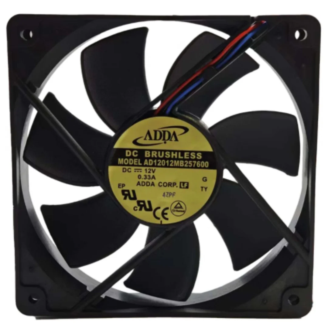 

SEADA AD12012MB257600 DC 12V 0.33A 120x120x25mm 3-Wire Server Cooling Fan