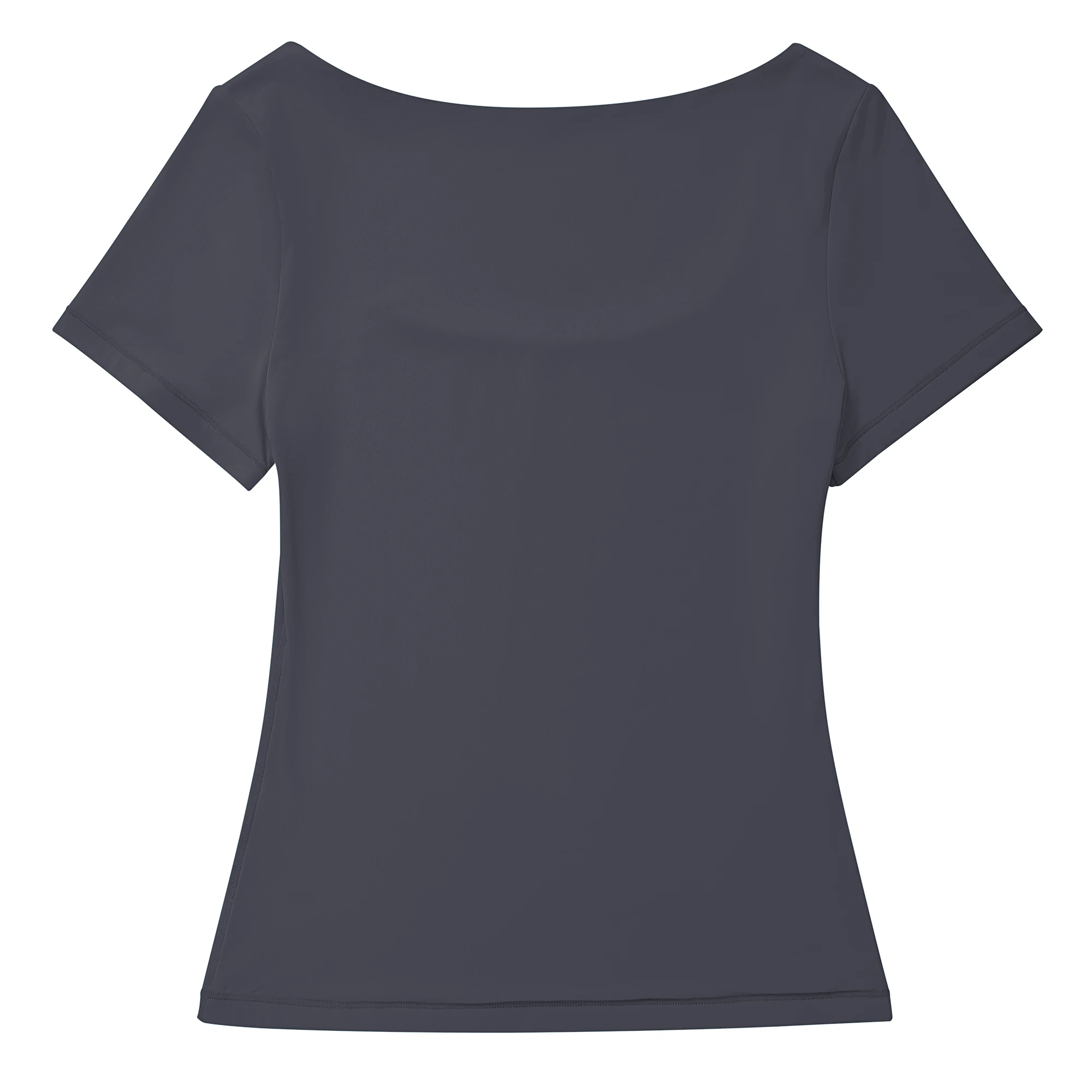 Damenkleidung Kurzarm T-Shirt Slim Fit Oberteile Weibliches O-Ausschnitt Hochelastisches T-Shirt Streetwear 2026 Einfarbige Y2K Tees Damen – Detail 16