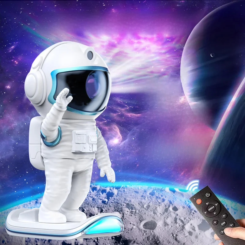 

2024Spaceman Astronaut Light Projection Lamp-Border Starry Atmosphere Small Night Lamp Bedroom Projector