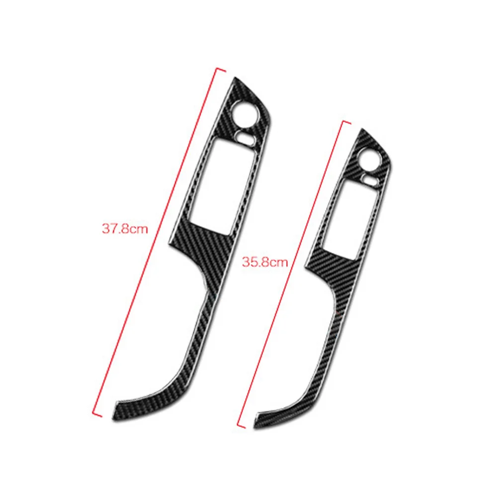 For BMW 3 Series E90 E92 E93 325i 2005-2012 Carbon Fiber Car Window Lifting Button Panel Decorative Stickers Auto Accessoriess
