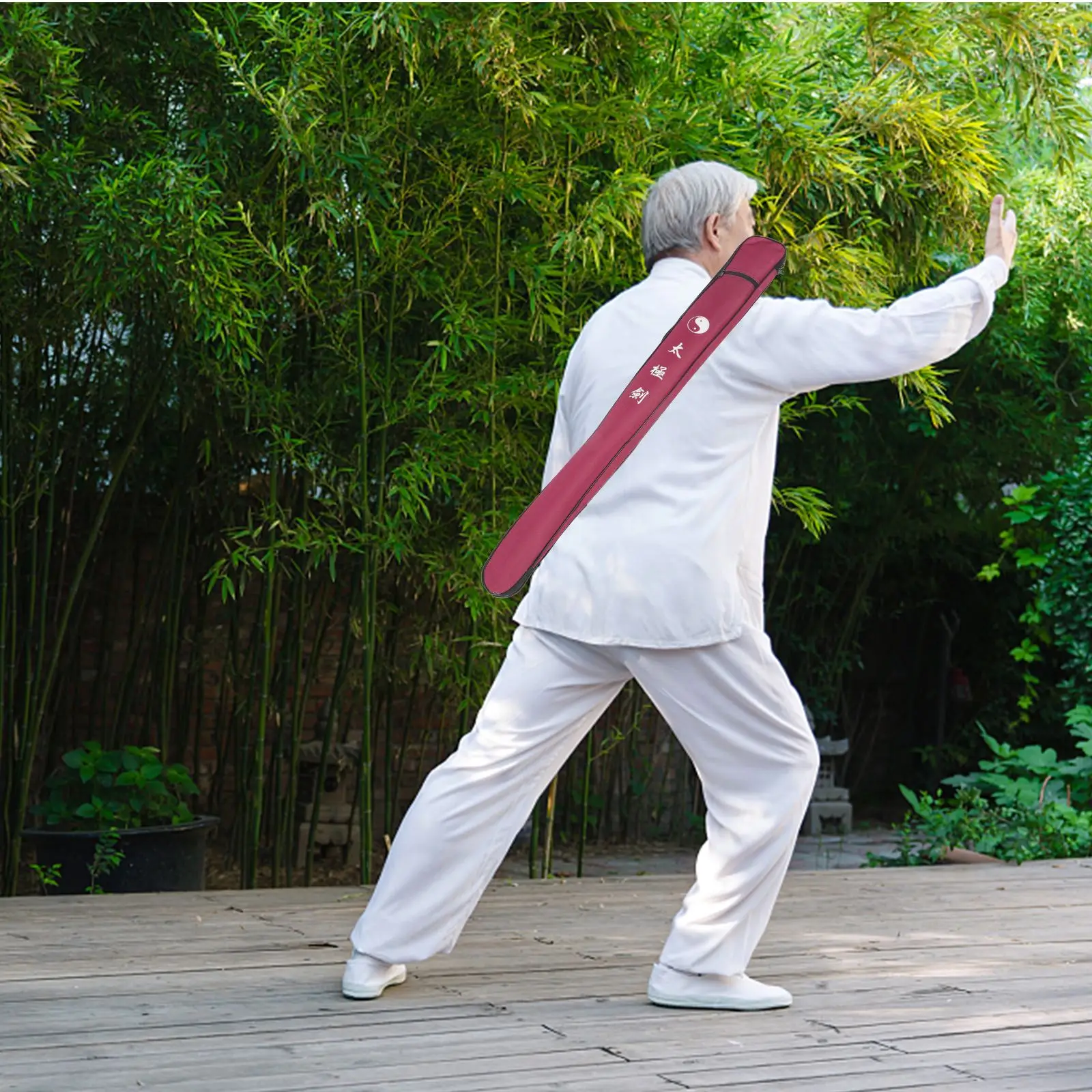 Bag Tai Chi Sword Carrying Stick Prop Storage Canvas Storage Kung Fu Chinese Kung Fu Portable Sword Samurai Canvas Storage Stick