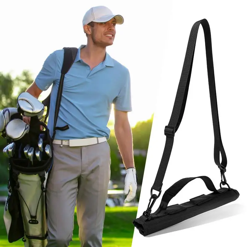 1PC Portable Nylon Golf Club Bag Simple Golf Gun Carrier Bag Travel Bag Golf Training Case With Adjustable Shoulder Straps