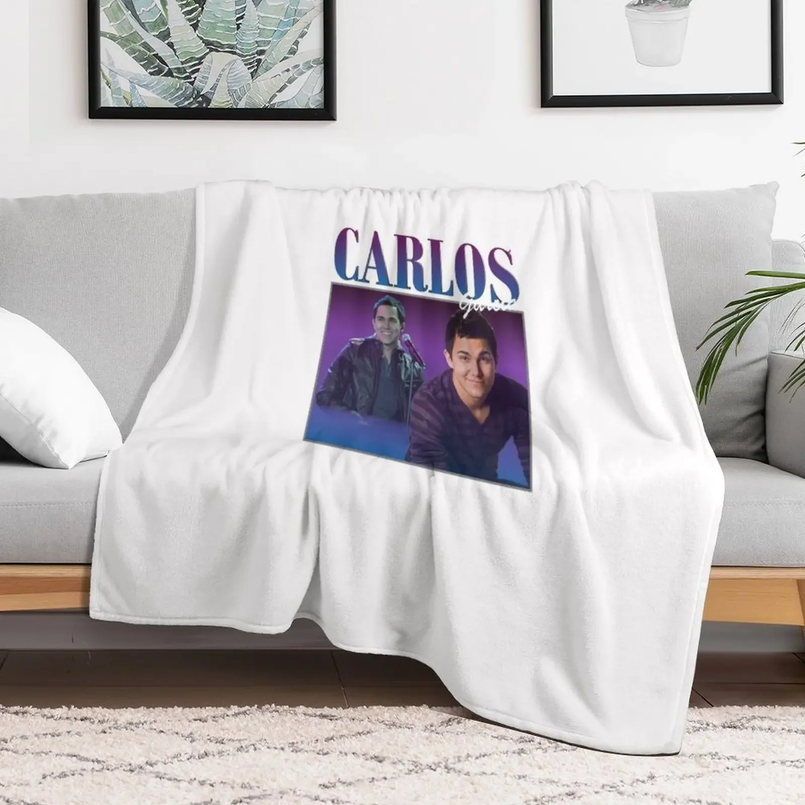 Retro Carlos Big Time Rush Perfect Gift Fan Throw Blanket blankets ands Shaggy Baby Custom Blankets