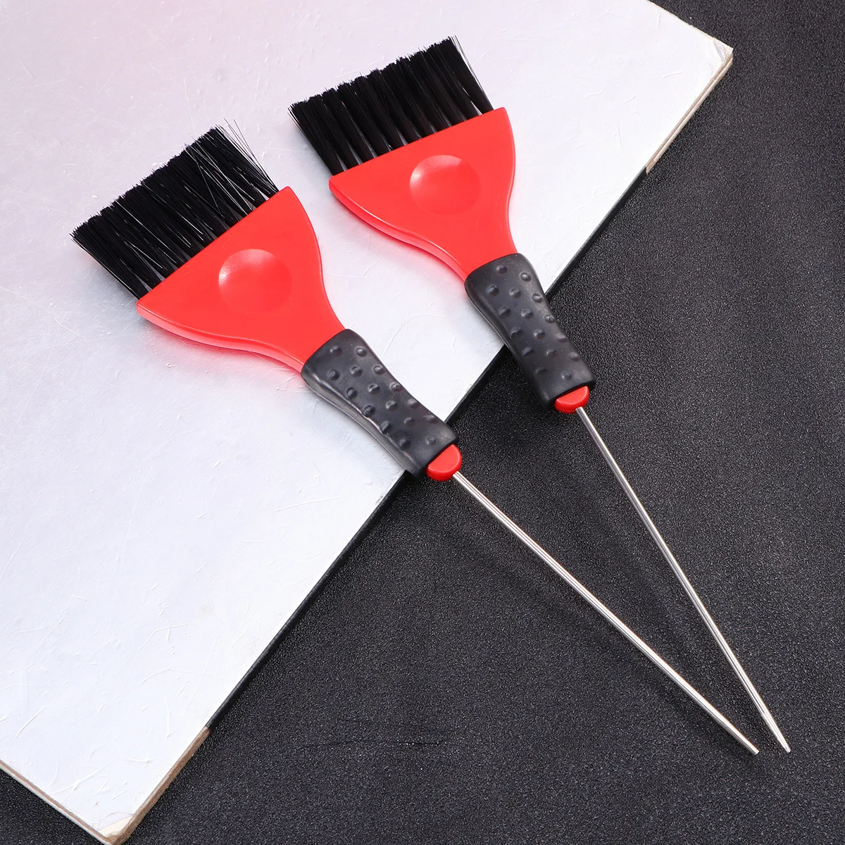 2 uds cepillo para teñir el cabello mango de plástico salón duradero uso doméstico herramienta de cola de Pin para tratamiento de colorear aplicación de queratina tinte para el cabello