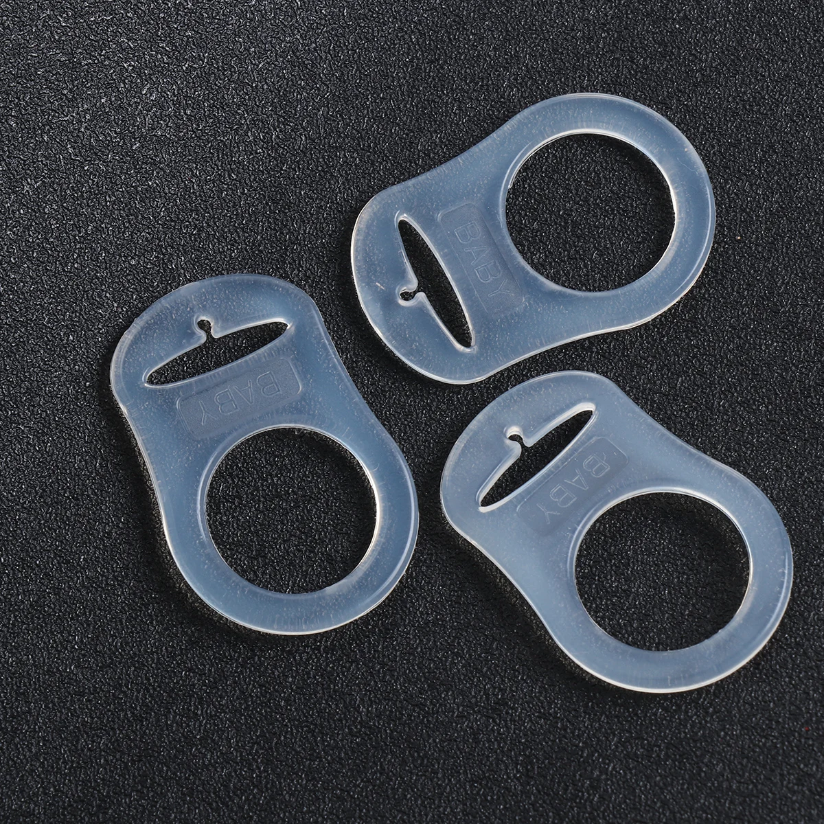 

20Pcs Baby Pacifier Clip Rings Silicone Soft Durable Food Grade Newborn Infant Holder Practical Adapter for