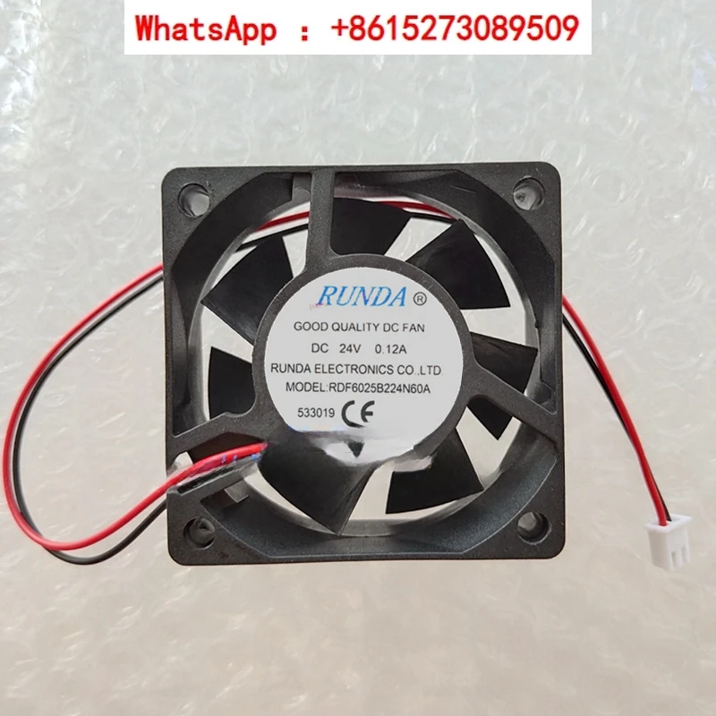 New RDF6025B224N60A DC12V24V 6cm60 * 60 * 25mm inverter small fan