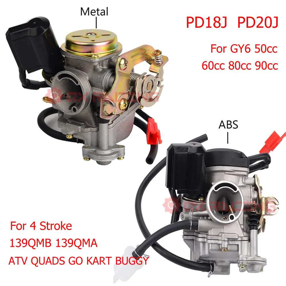 PD18J PD20J Carburetor 18mm 20mm 50cc-100cc SCOOTER CVK CARBURETOR CARB 139QMB ATV QUADS GO KART BUGGY Motorcycle Carburetor GY6