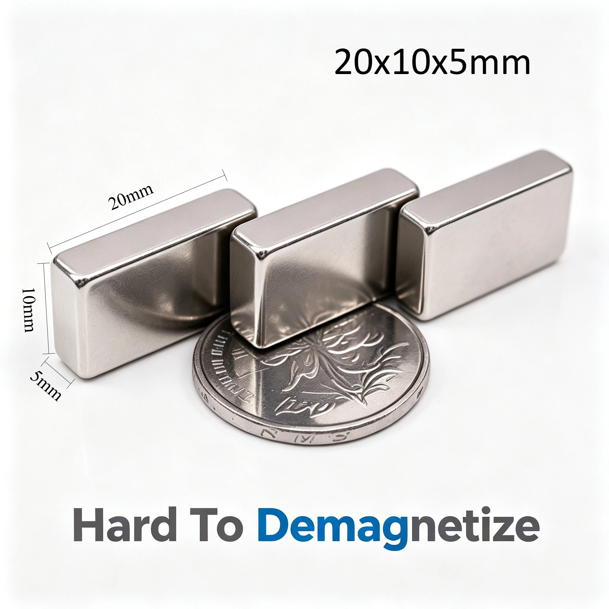 20x10x5mm Super Strong Rectangular Neodymium Magnet Block NdFeB Permanent Rare Earth Magnet for DIY Handmade Arts Crafts