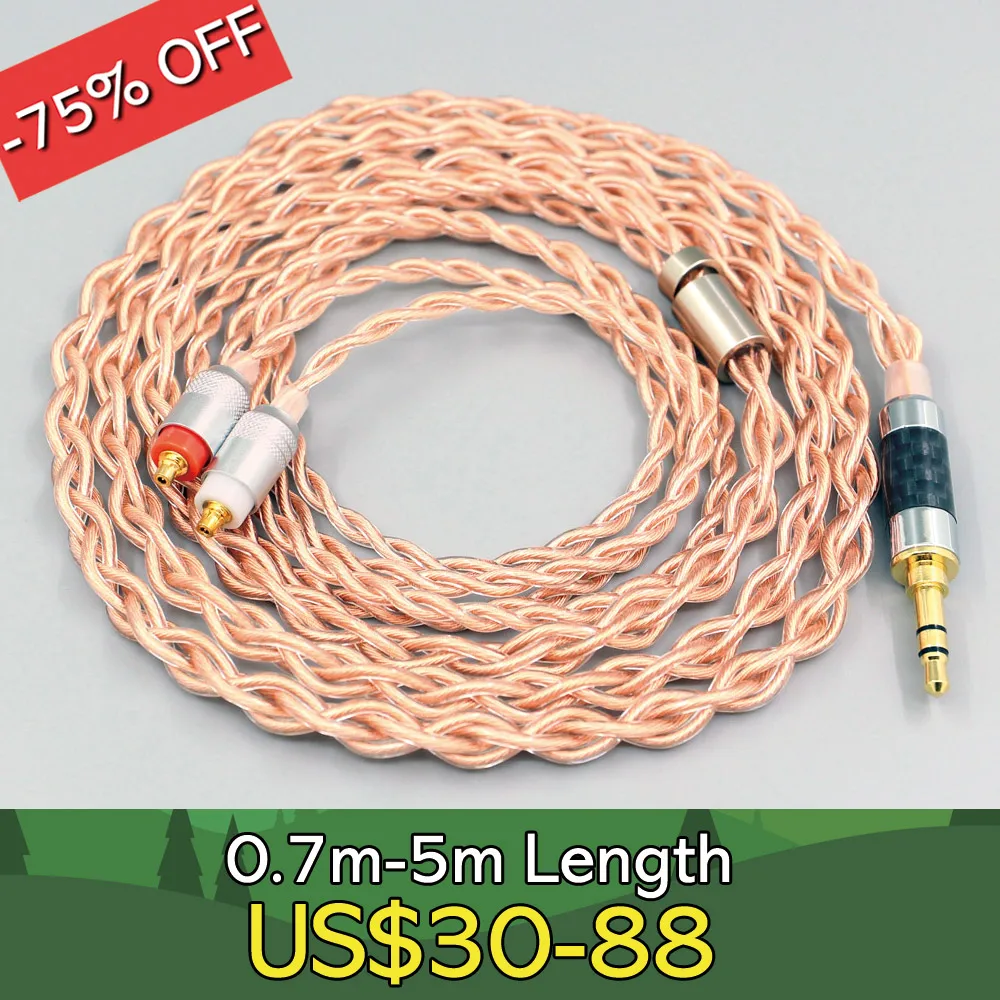 

4 Core 1.7mm Litz HiFi-OFC Earphone Braided Cable For Sony IER-M7 IER-M9 IER-Z1R Headset LN008090