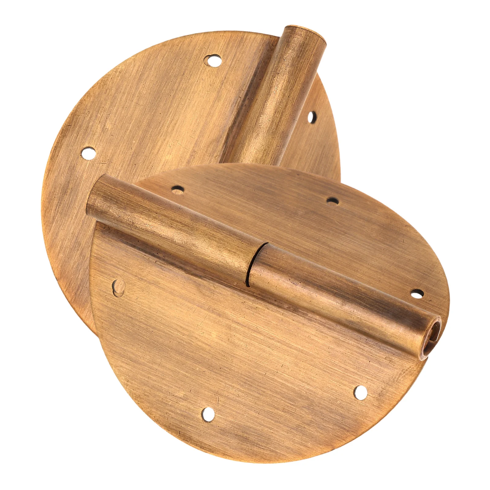 

2Pcs Chinese Style Vintage Brass Heavy Duty Cabinet Closet Door Hinges Detachable Smooth Operation Wardrobe Hardware