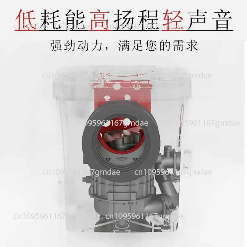 Household basement electric crushing toilet integrated bathroom villa automatic sewage lifter crushing pump