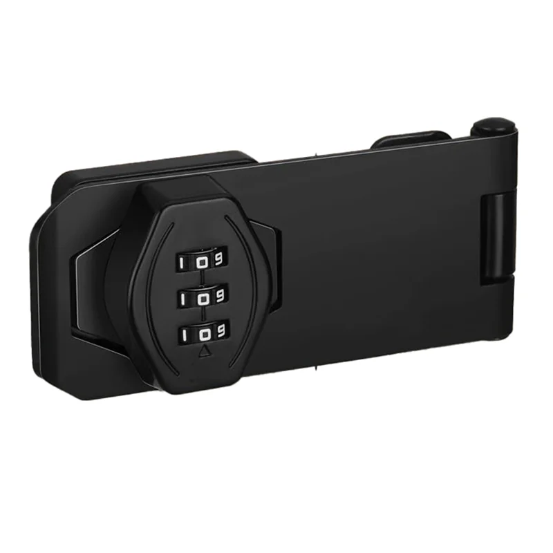 1 шт., замок для шкафа без ключа, черный, 4 дюйма, 3-значный пароль, кодовый замок с защелкой, поворотная ручка, деревянный ящик, шкаф