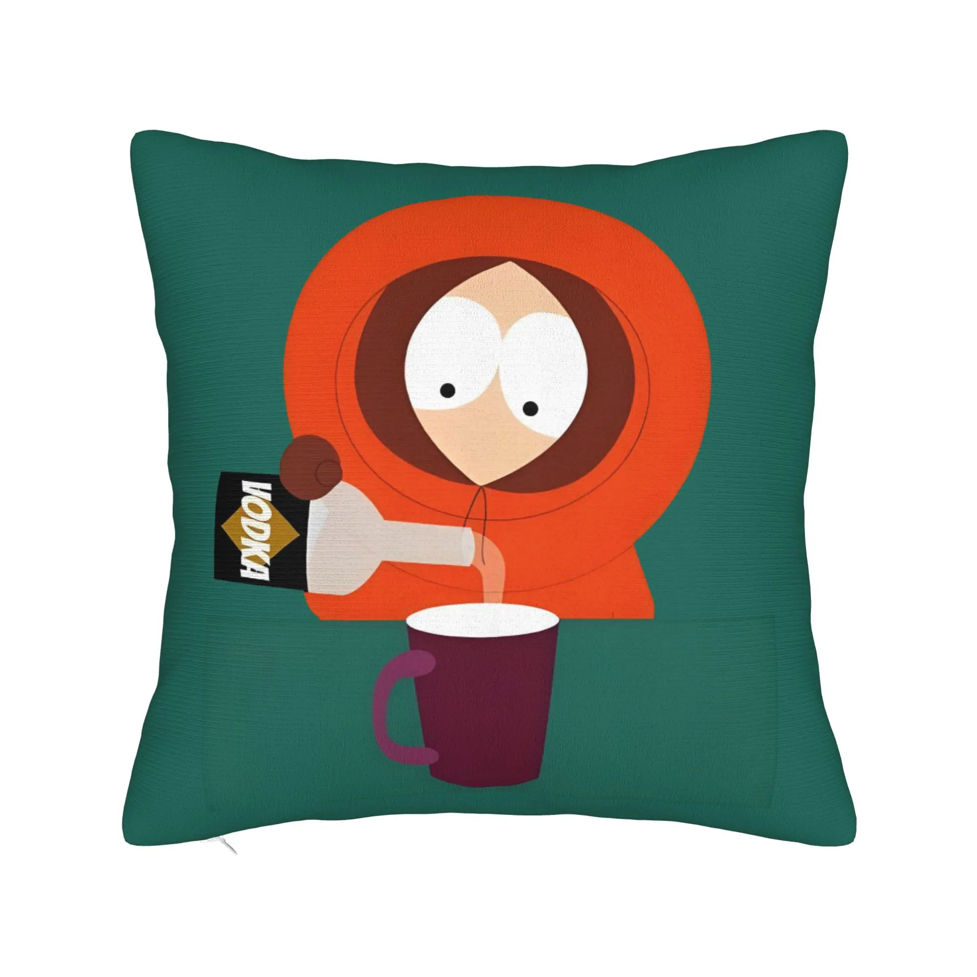 Kenny McCormick Cushion Cover 45x45cm Cartoon South Parks Soft Luxury Pillow Cases for Car Sofa