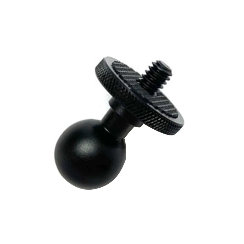 R91A lega di alluminio 1/4 vite 17mm montaggio a sfera adattatore testa a sfera supporto per telefono per Go Pro staffa per fotocamera supporto per moto