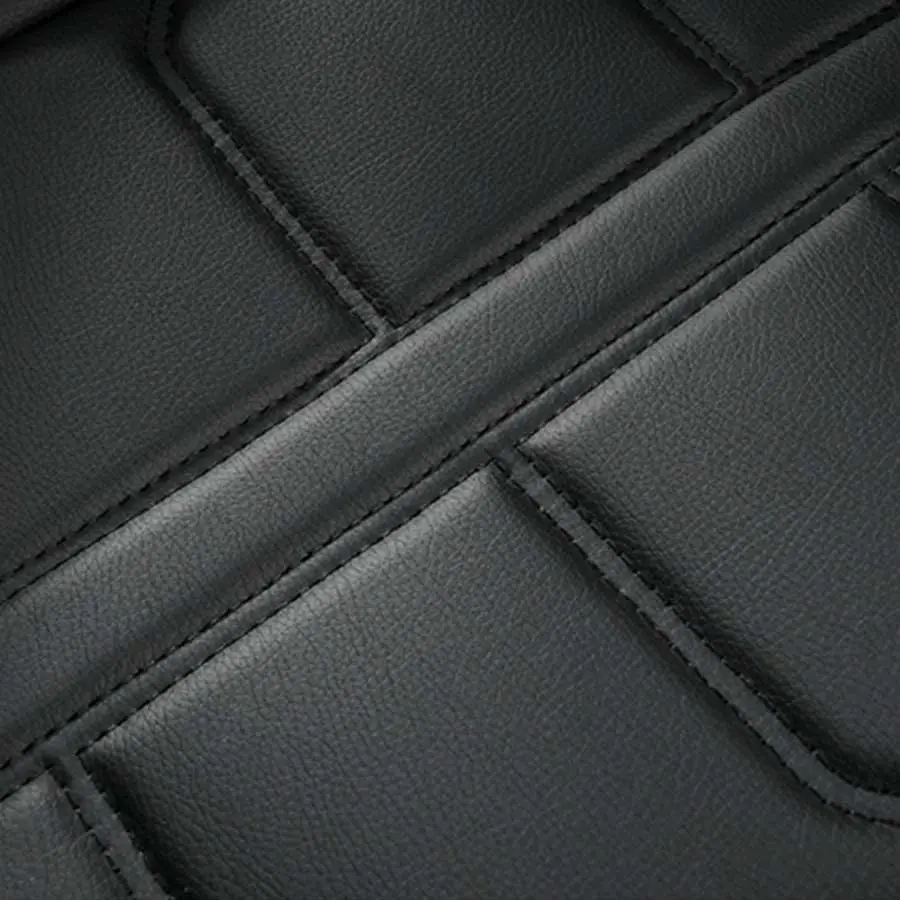 

Black+Red PU Leather Car Cushion 5-Sits Auto Seat Cover All Season Protector Pad