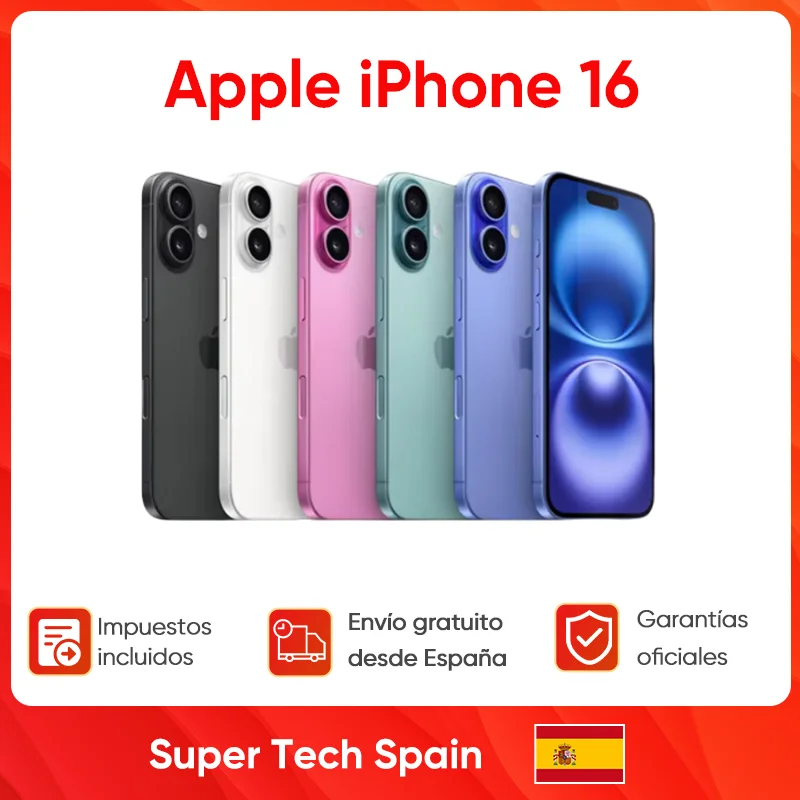 New APPLE IPHONE 16 Smartphone 5G iOS 18 6.1'' 8+128GB Super Retina XDR OLED Display IP68 Dust/water Resistant Dual SIM Camera