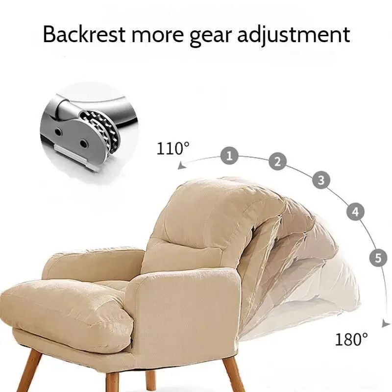 Home Computer Gaming Chair,Comfortable Cloth Recliner,Office Foldable Chair ,Balcony Couch Lounge Chair,Bedroom Sofa,Furniture