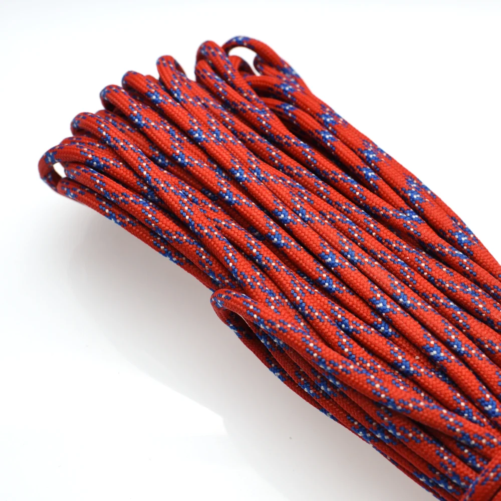 1pcs 100FT 550 Paracord Parachute Cord Lanyard Mil Spec Type III 7 Strand Core For Climbing Camping Buckles Bracelet