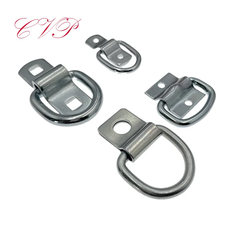 

30PCS IronGalvanizedColorV-ShapedTriangleD-TypePull RingLyingRingFloorHookBundlingBuckleOff-road VehicleRV Modified TrailerParts
