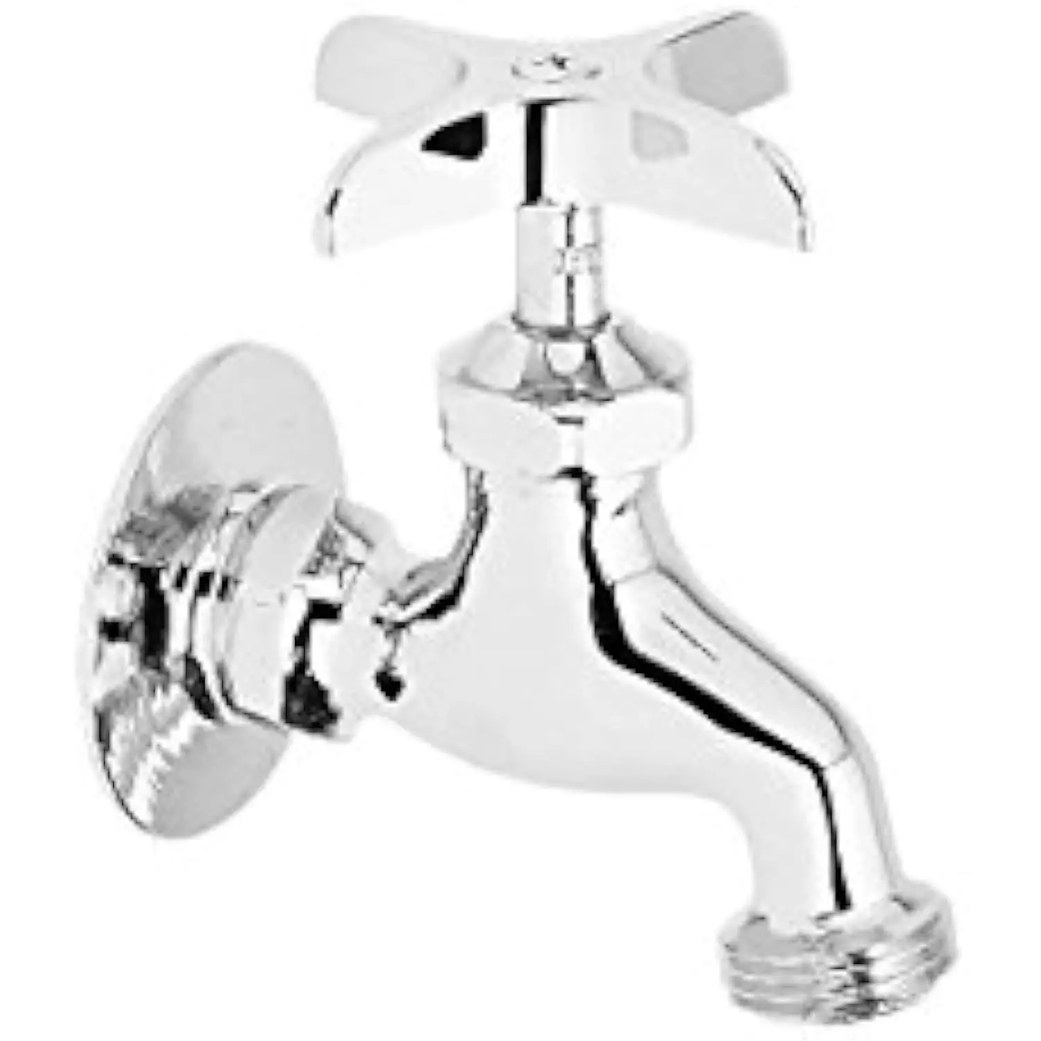 

Lk69Ch Commercial Service/Utility Single Hole Wall Mount Faucet with Hose End, Chrome