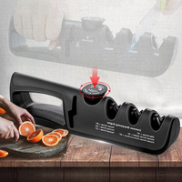 Knife Sharpener Angle Adjustable 4 Stages Scissors Sharpening stone Professional Kitchen Grinder knives Whetstone Sharpener Tool