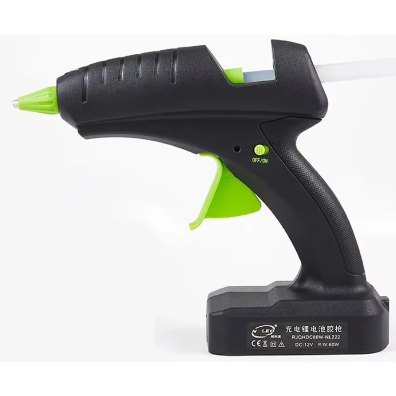 60W 12V Cordless Hot-Melt Glue Gun Rechargeable Electric Heating Tool 2000mAh Lithium Battery 11mm Glue Stick For DIY Arts