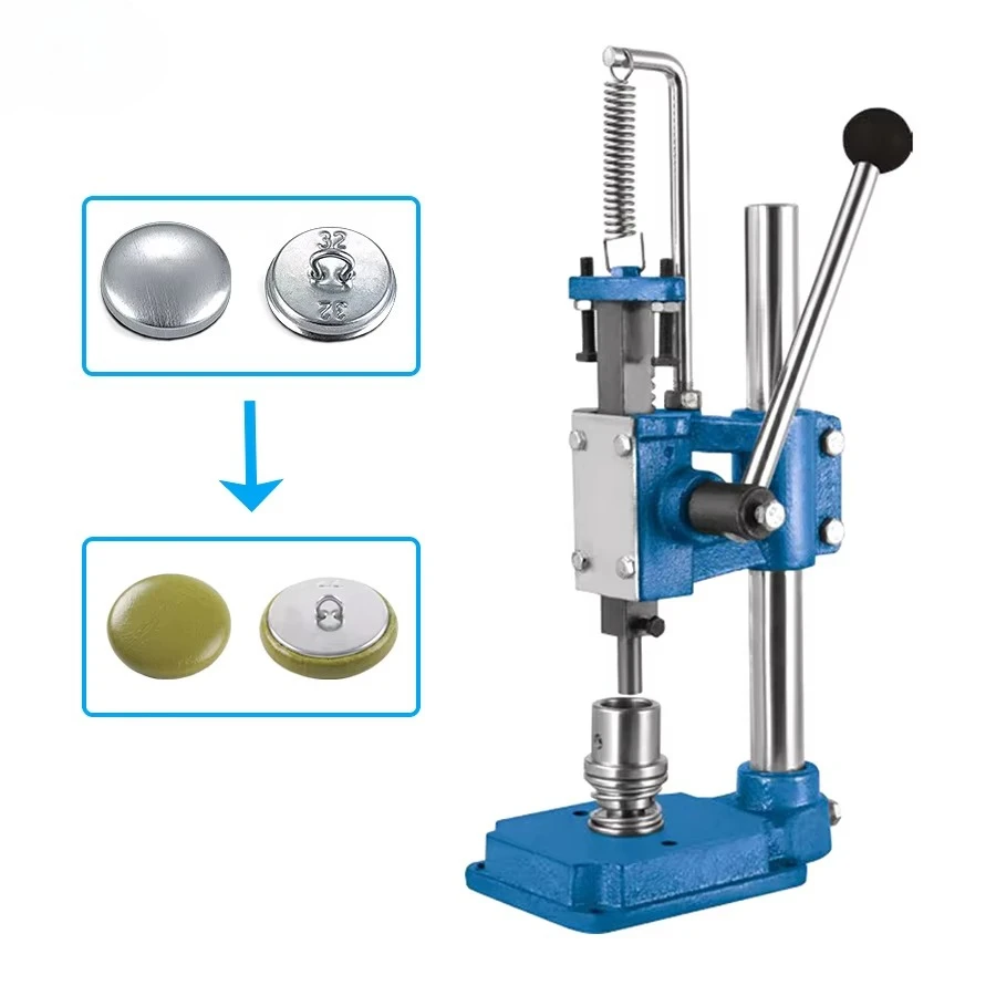 High Quality Manual Hand Press Fabric Covered Button Making Machine