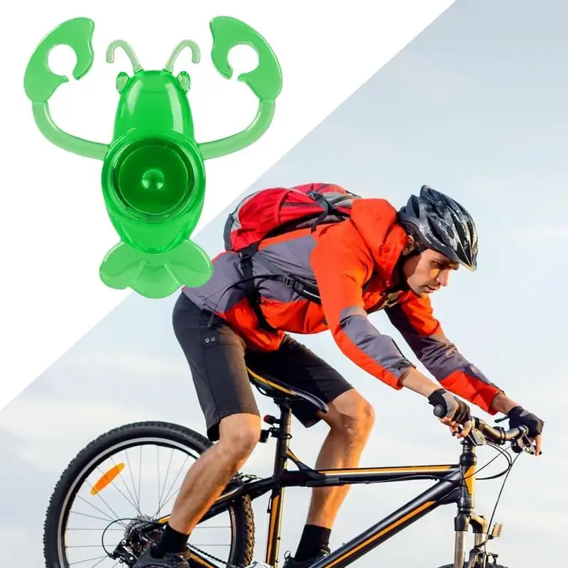 Fanale posteriore per ciclo Luce posteriore per ciclismo ad alta luminosità Forma creativa di gamberi 190mAh Capacità della batteria Accessorio per guida Retroilluminazione