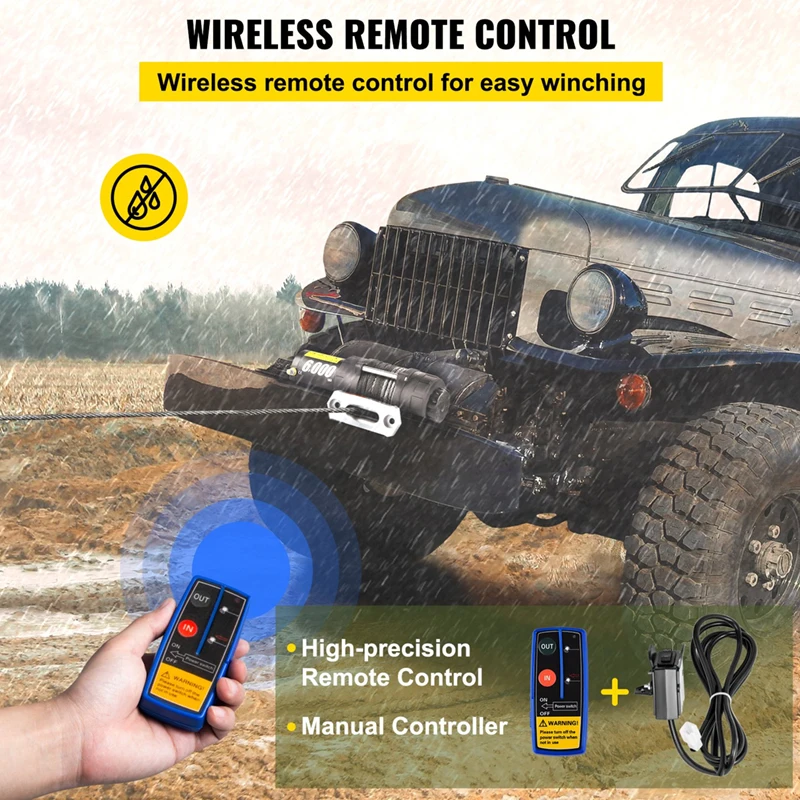 ونش كهربائي للطرق الوعرة 12 فولت/24 فولت 3000 رطل 4500 رطل 6000 رطل 10 محرك منتج جديد 2020 مخصص توفير سلك حبل رافعة كهربائية #6