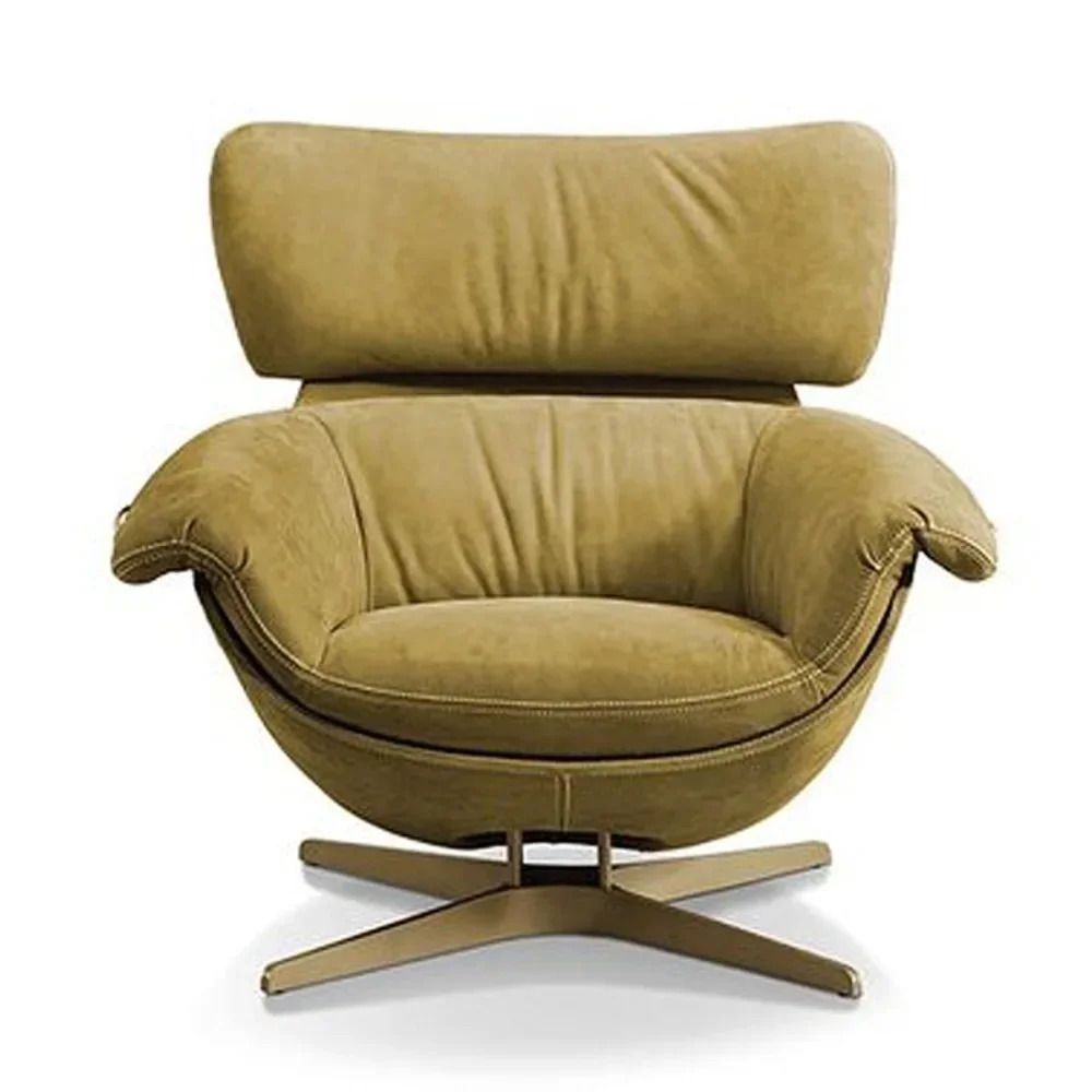 Italian minimalist single sofa rotating living room household lazy