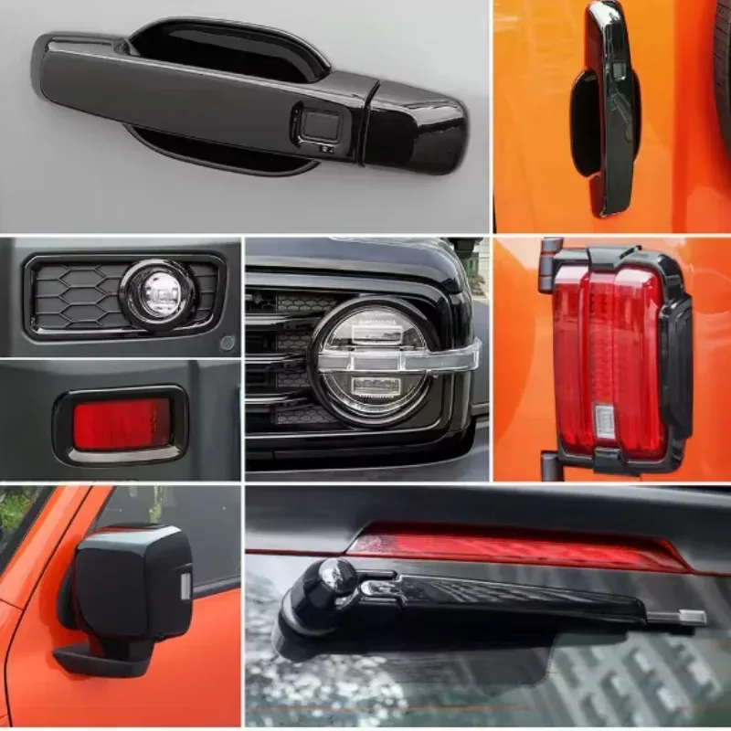 

X For GWM Great Wall WEY Tank 300 2022 2023 Exterior Accessories ABS Chrome Car Door Knob Protector Door Handle Frame Cover Trim