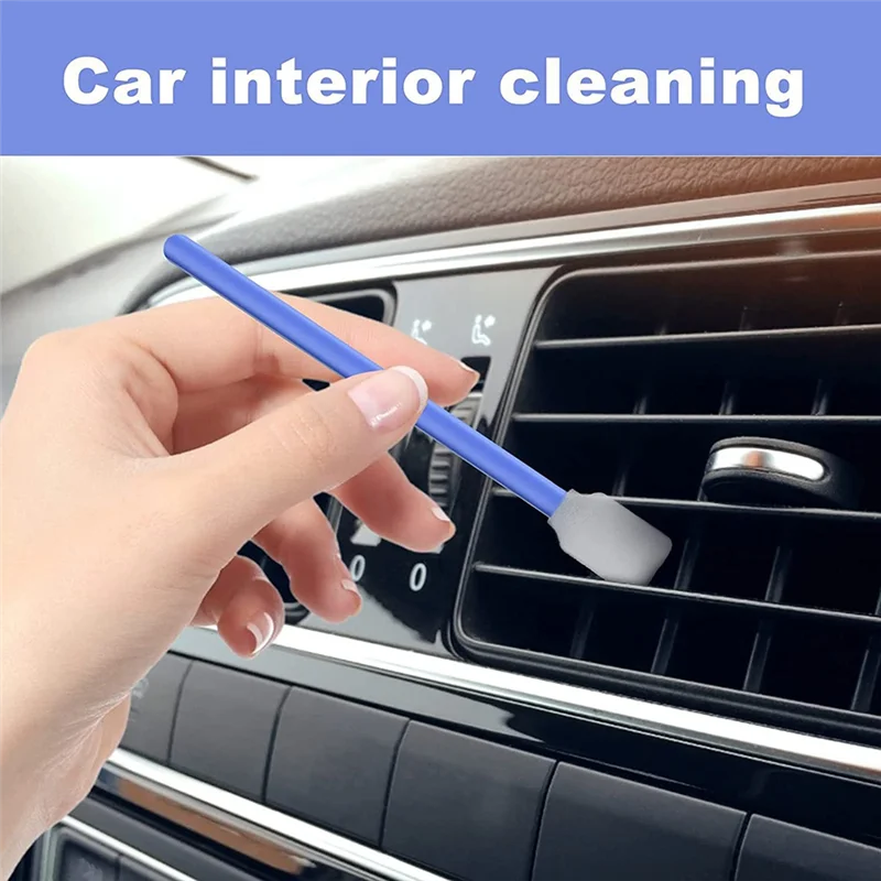 

ABYN-100PCS Foam Cleaning Swab Sticks For Lab, Dust-Free Cleaning Sponge Tip Swabs For Camera Lenses, Optical Lenses