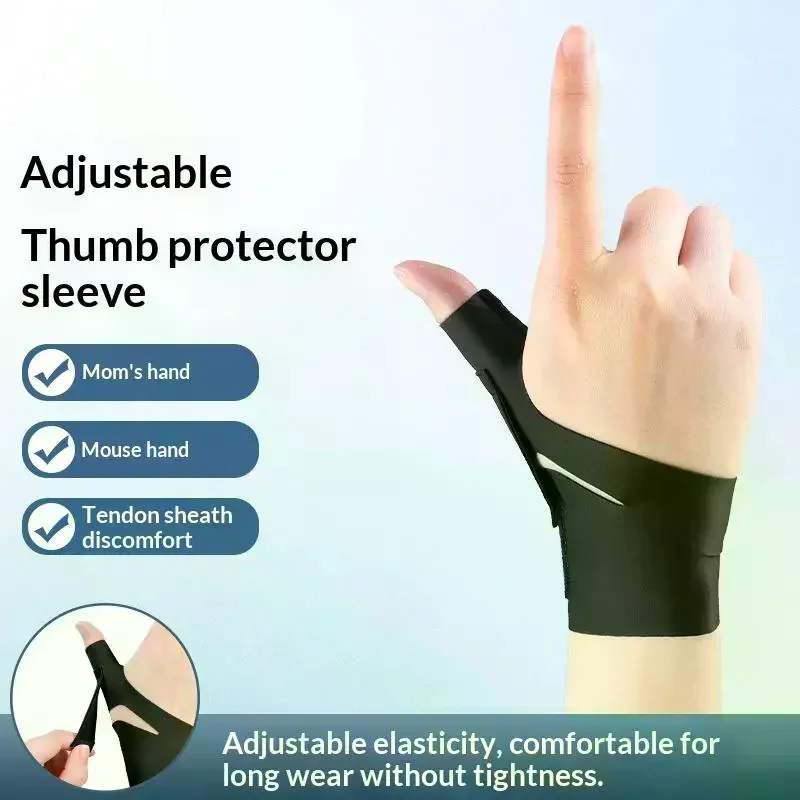 1Pcs Thumb Brace Wrist Stabilizer Pain Relief Right Or Left Hand Soft Thumb Support Compression Sleeve Protector For Women Men