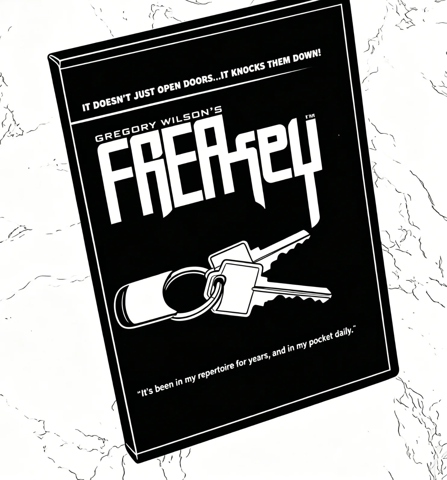 FreaKey par Gregory Wilson : Tour de magie professionnel avec clé, illusion visuelle de close-up, clé qui disparaît et apparaît, pour scène et salon de spectacle