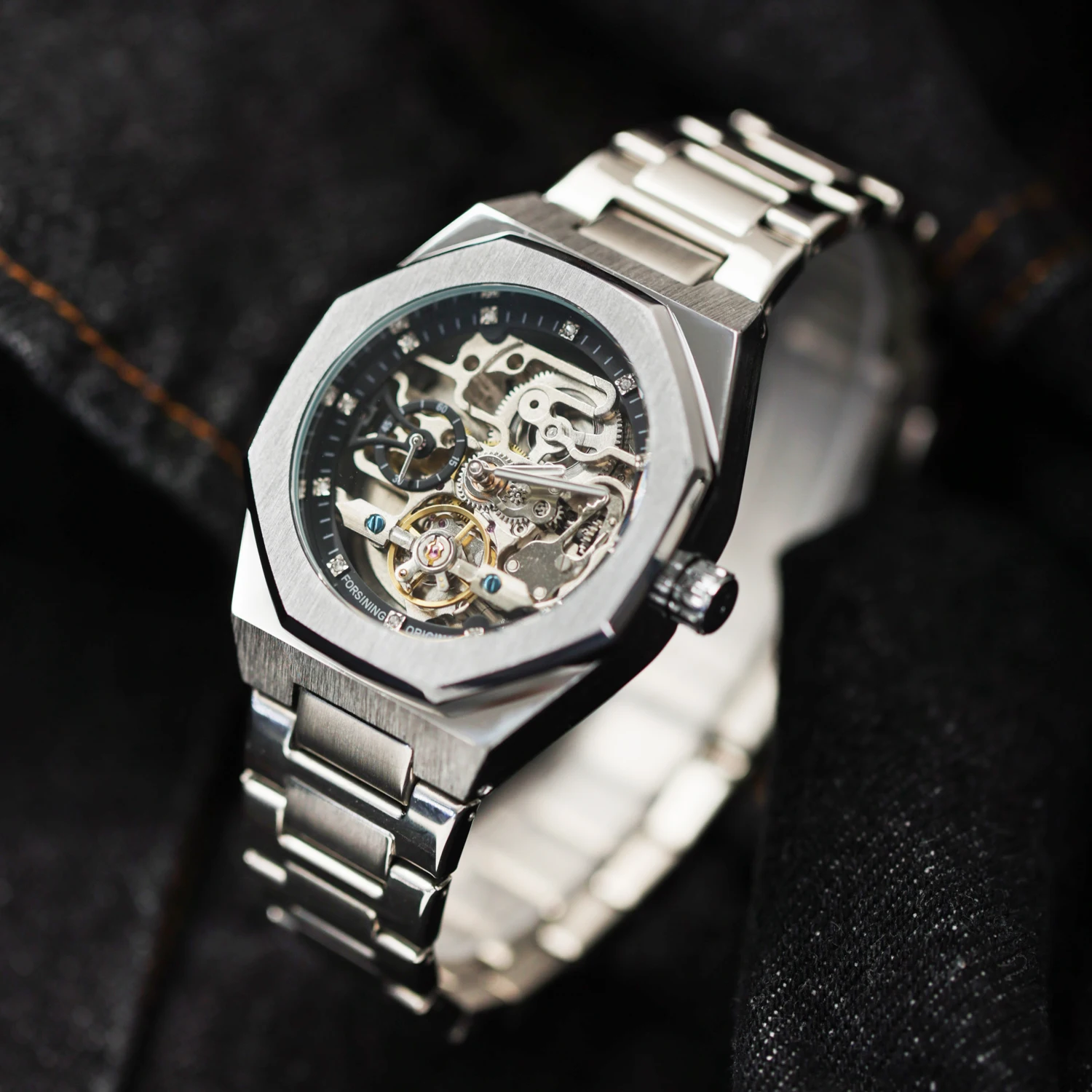 

2025 new mechanical watch men's brand genuine casual fashion gift men's high-end waterproof fully automatic mechanical watch