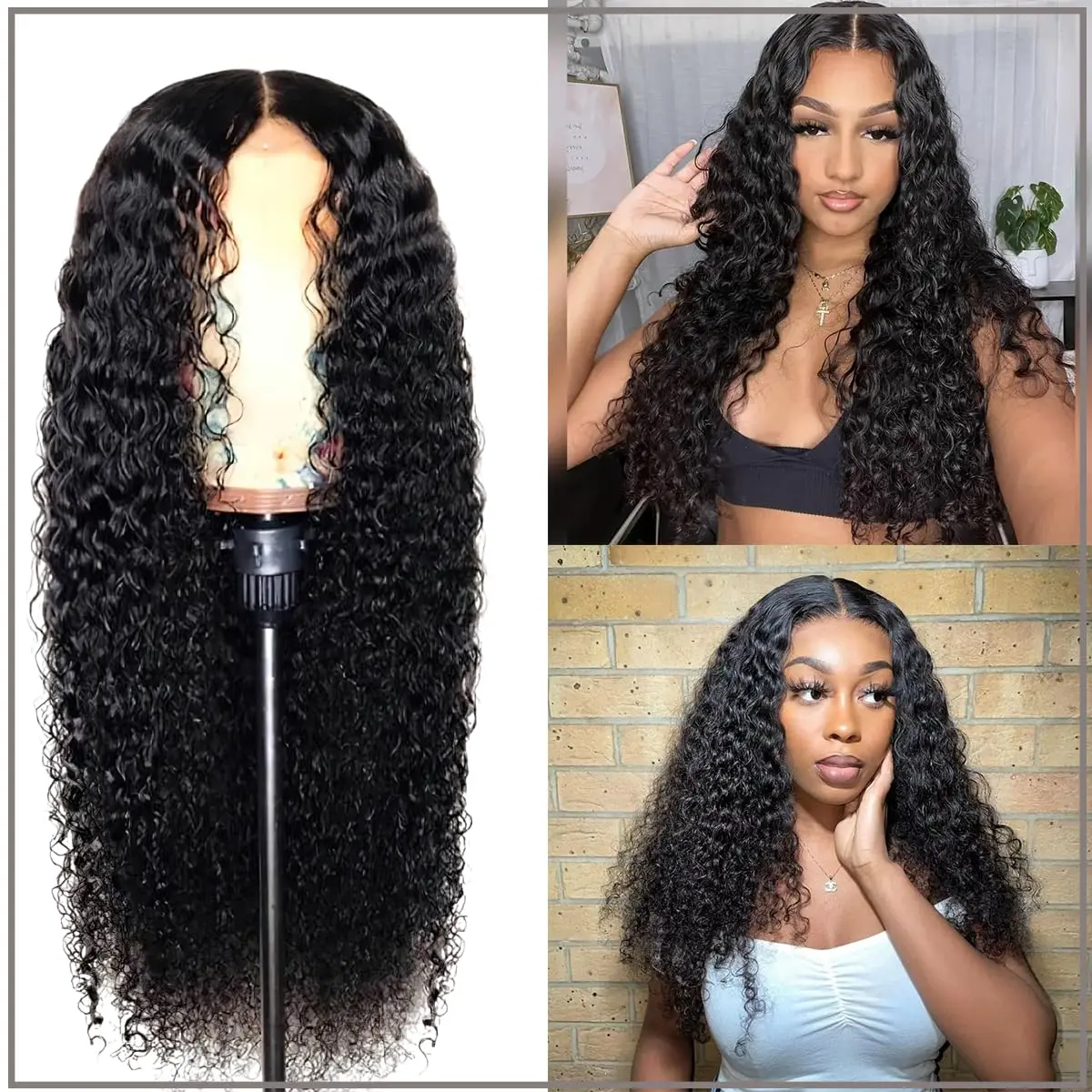 Hd Wig Human Hair D… - image