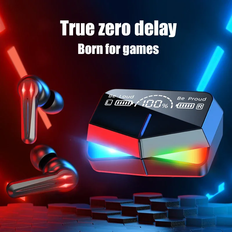 SHOUMI سماعات أذن للألعاب بلوتوث TWS سماعة رأس لاسلكية حقيقية من النوع C سماعة ألعاب ستيريو محول USB مع ميكروفون للهاتف والتلفزيون والكمبيوتر #4