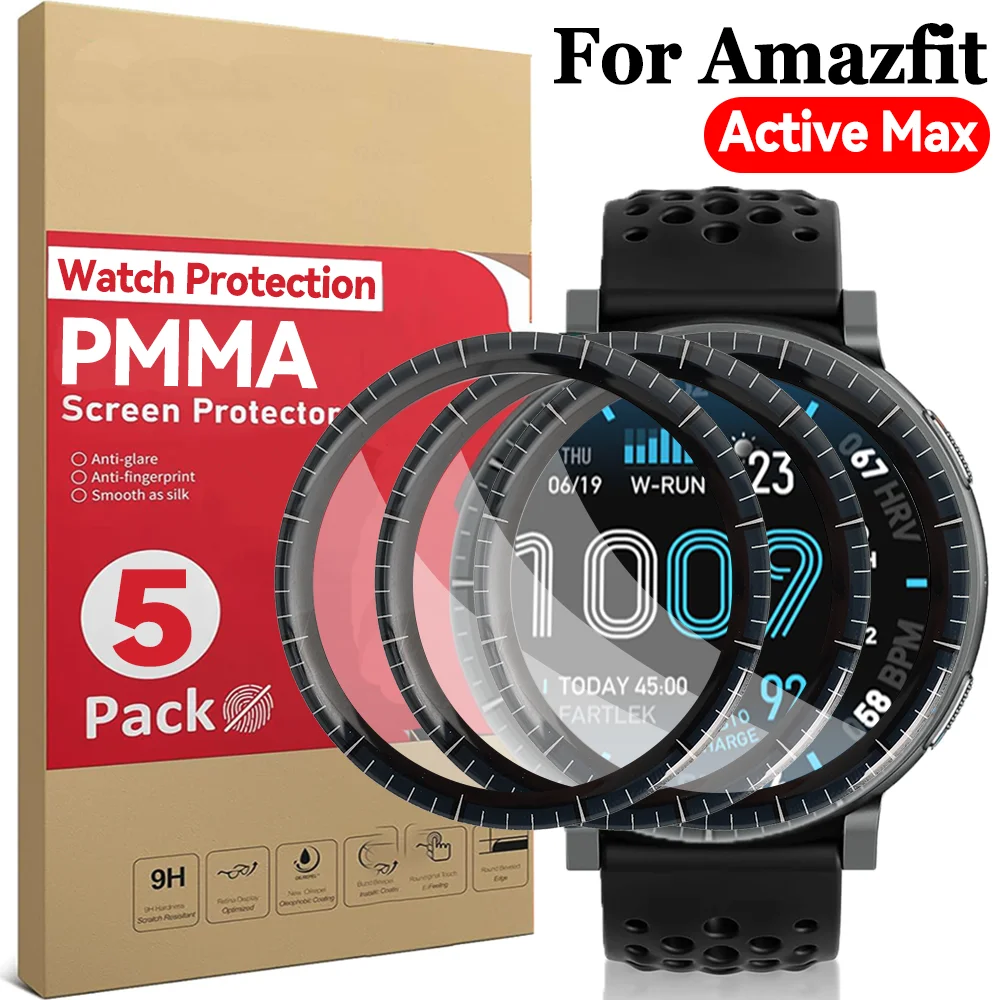 

1-5 шт. 3D-защитная пленка для изогнутого экрана Amazfit Active Max, гибкая композитная пленка из ПММА, ультра-HD, защитная пленка с полным покрытием