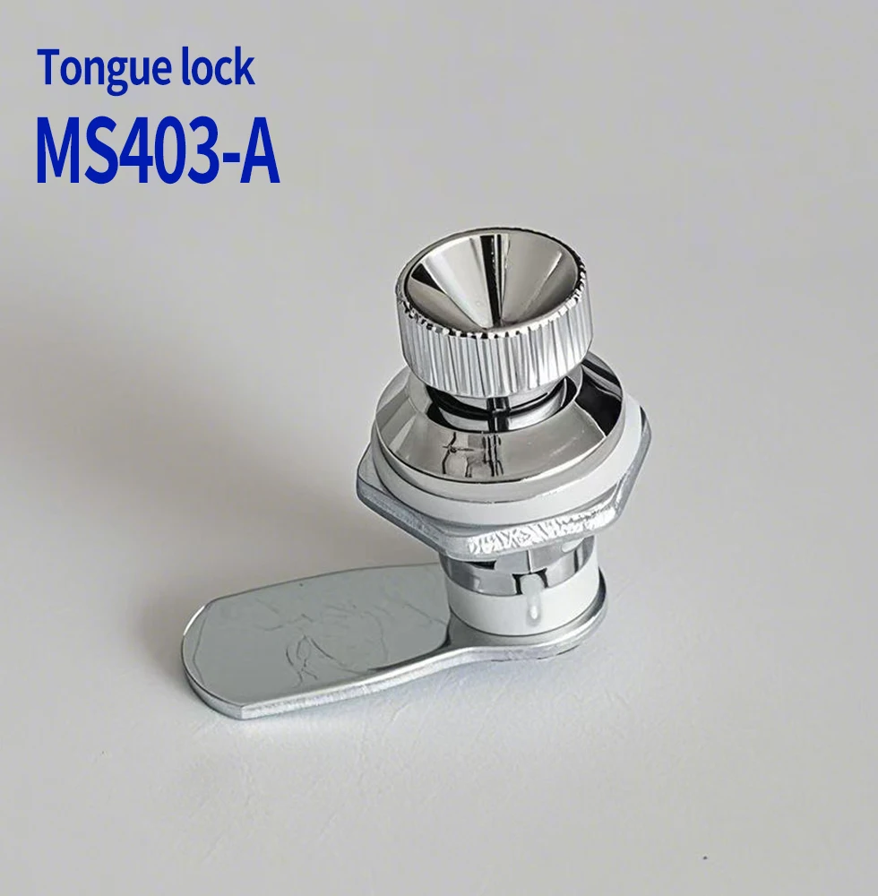 MS403-A button lock electrical cabinet box round button type tongue lock switch cabinet lock electrical cabinet lock