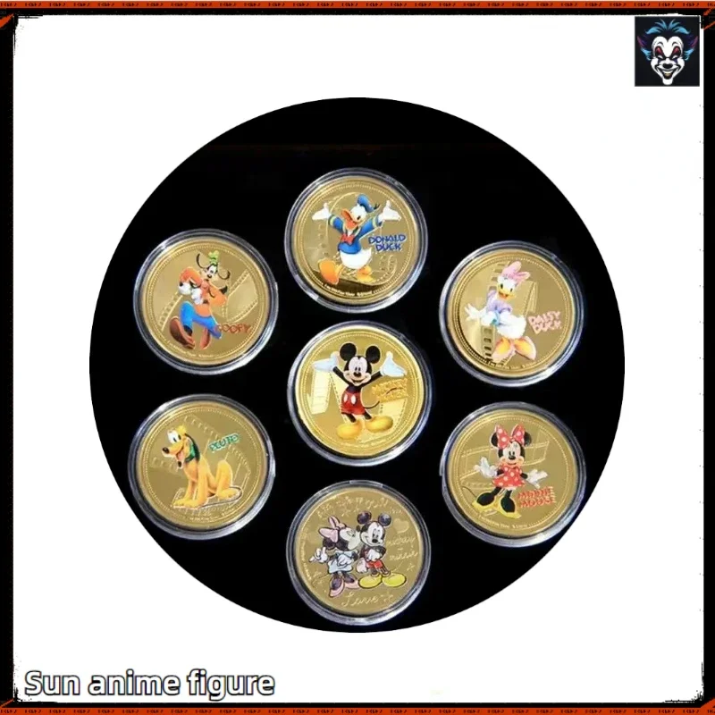 In stock New cartoon character Mickey Mouse medallion Donald Duck Goofy Des Minnie Mouse Wish Reward Action Figures gifts