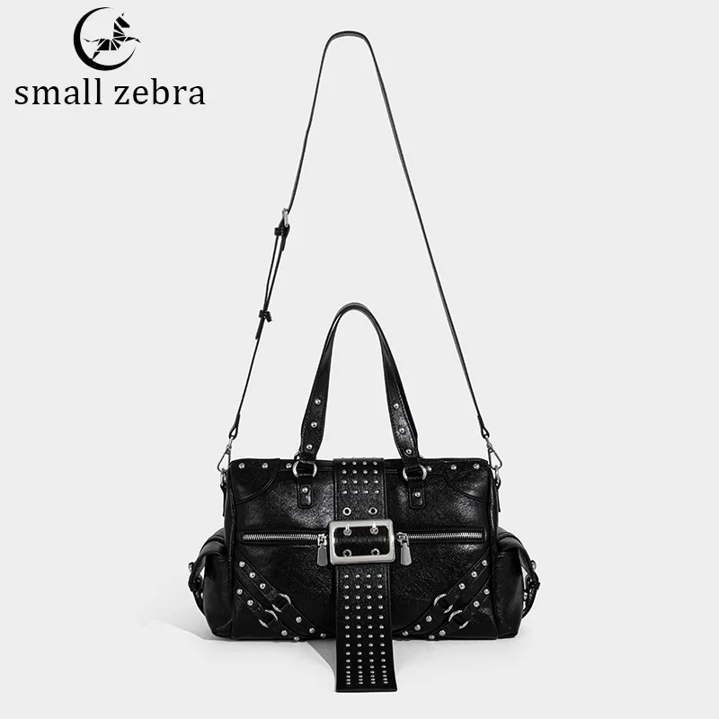 

Shoulder Armpit Motorcycle Bag Niche Punk Style Hot Girl All-Match Stud Belt Buckle Handbag