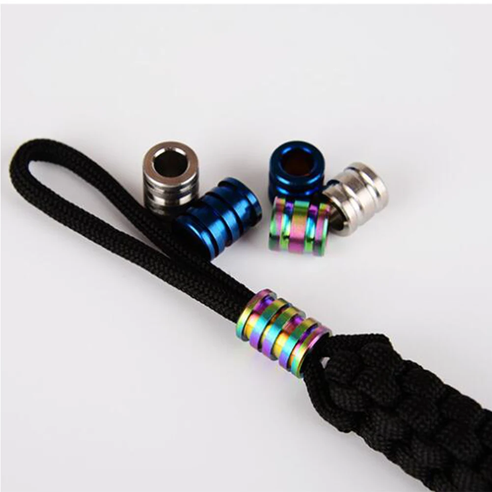 

Small Alloy Lanyard Beads Pendant Paracord Rope Multi Tools High Thermal Stability Bright Color Design