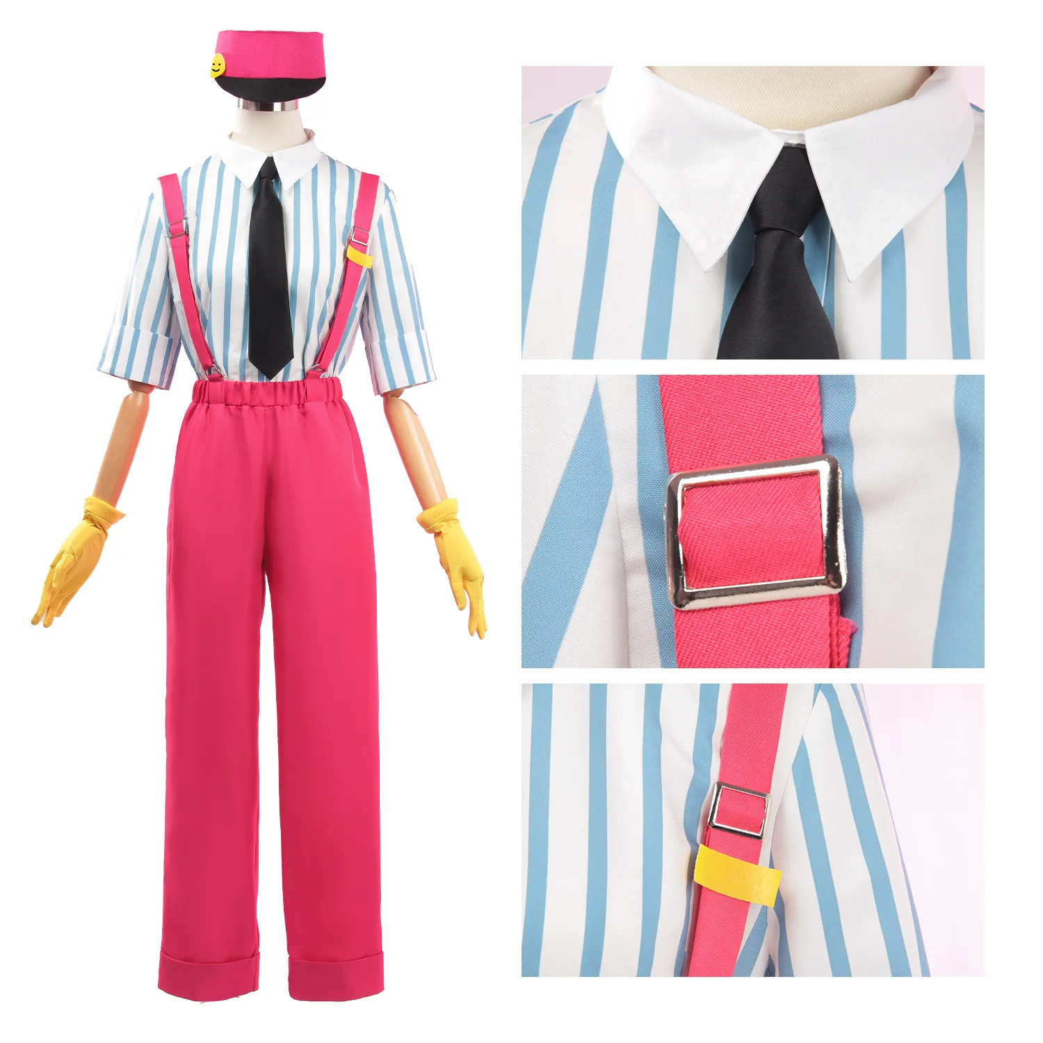 أزياء أنيمي ميكو Mesmerizer التأثيرية تيتو السروال القصير أنيمي لعب الأدوار زي حفلة الهالوين للنساء بذلة حمراء تيتو