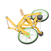 Durable Plastic Large Parrot Bicycle Toy Bright Colorful Birds Educational Plaything Parrot Training Bird Game Toy Pet Product
