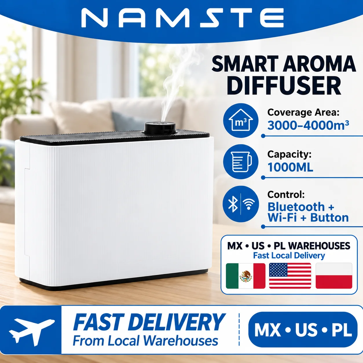 Home Fragrance Gift - NAMASTE Diffusore di Fragranze Intelligente da