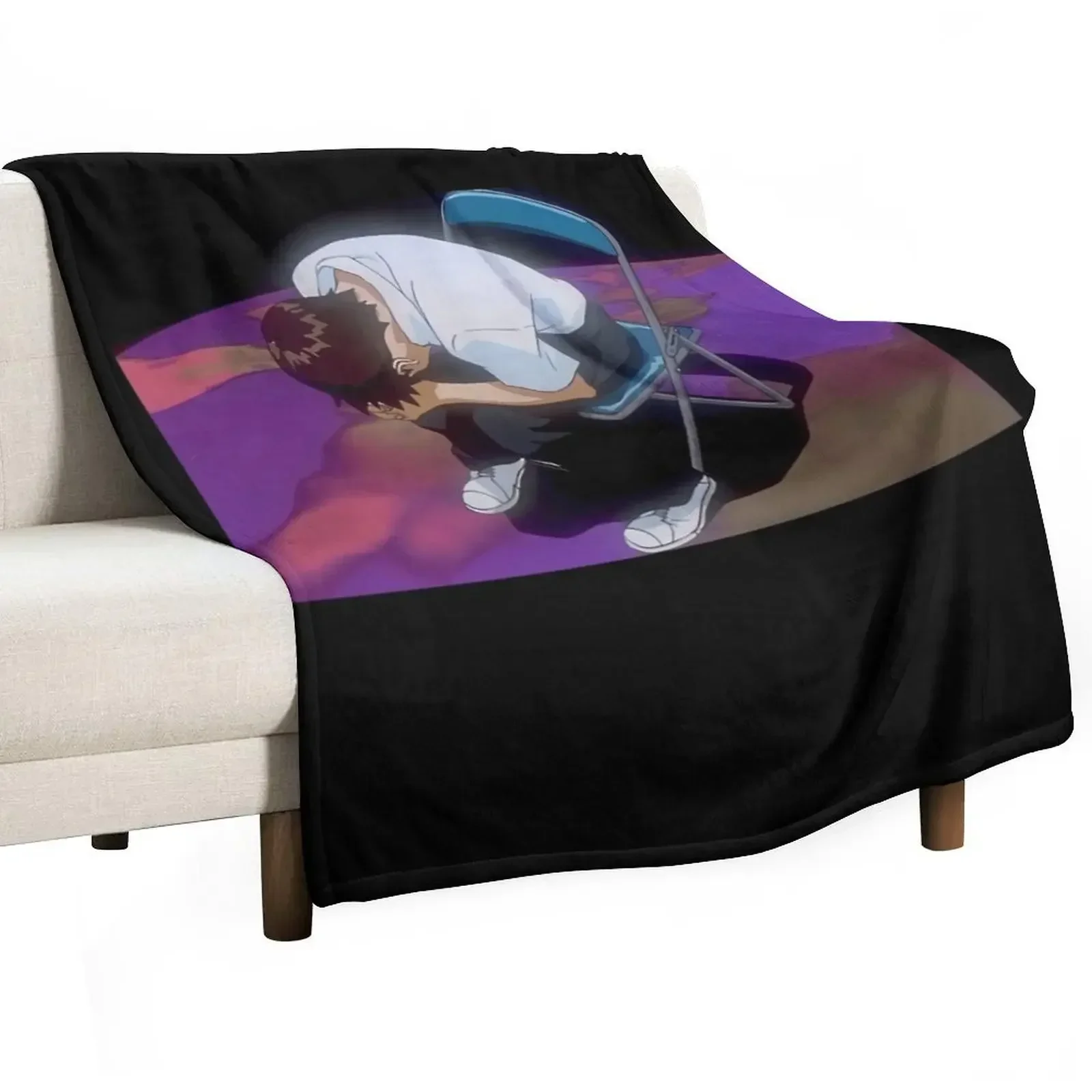 Shinji Crying Throw Blanket Decoratives Soft Big For Decorative Sofa Bed Fashionable Blankets