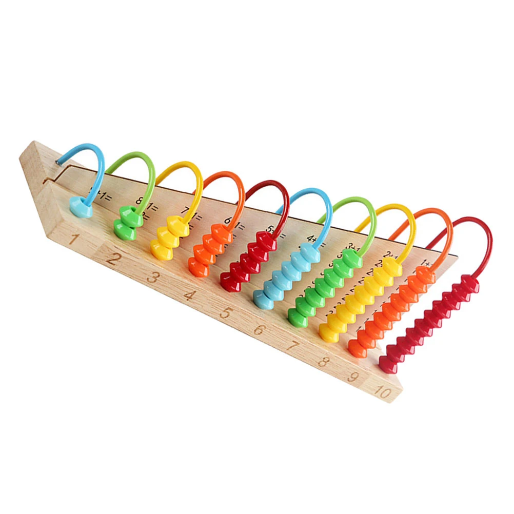 

1Pcs Kids Wooden Abacus Counting Tool for Early Math Education Learning Abacus for Children Cognitive Development Teaching