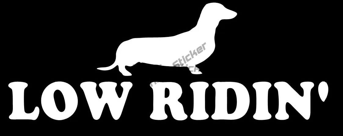 

Low Ridin' Sticker, Dachshund Vinyl Decal, Dog Decal Stickers