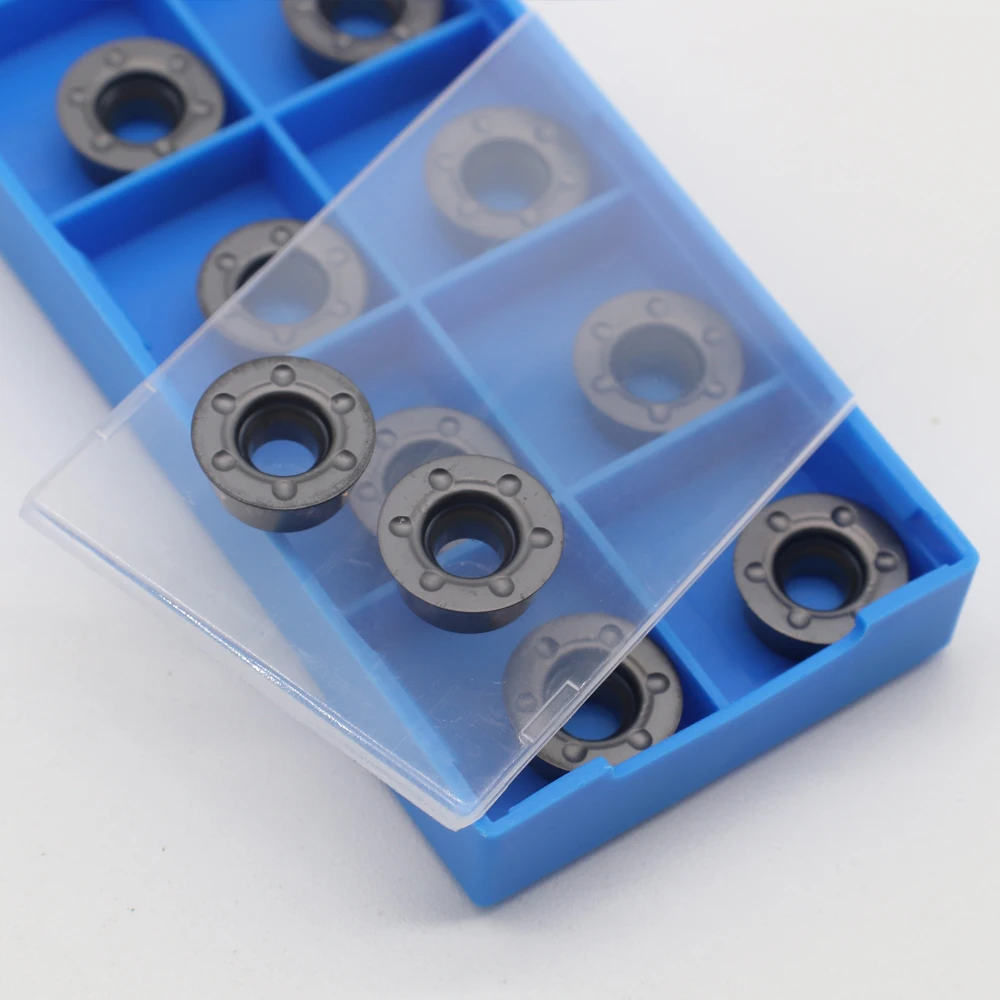 10Pcs  RPMT1204-WL Milling Carbide Insert Lathe Parts Tool  Milling Tool  CNC Lathe RPMT Turning Blade