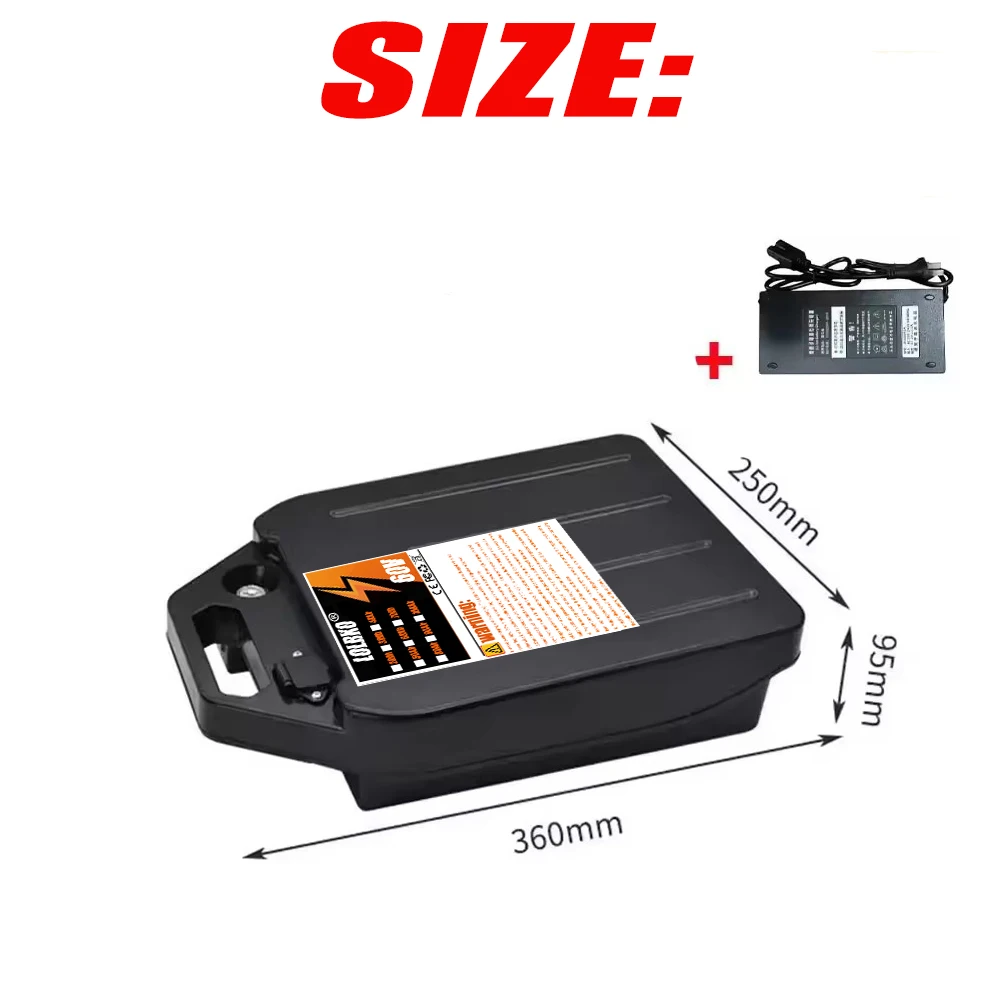 Scooter Original 60V 20Ah-100Ah  Lithium Battery Pack With 30A BMS For E-Two Wheeler Motorcycle Cell